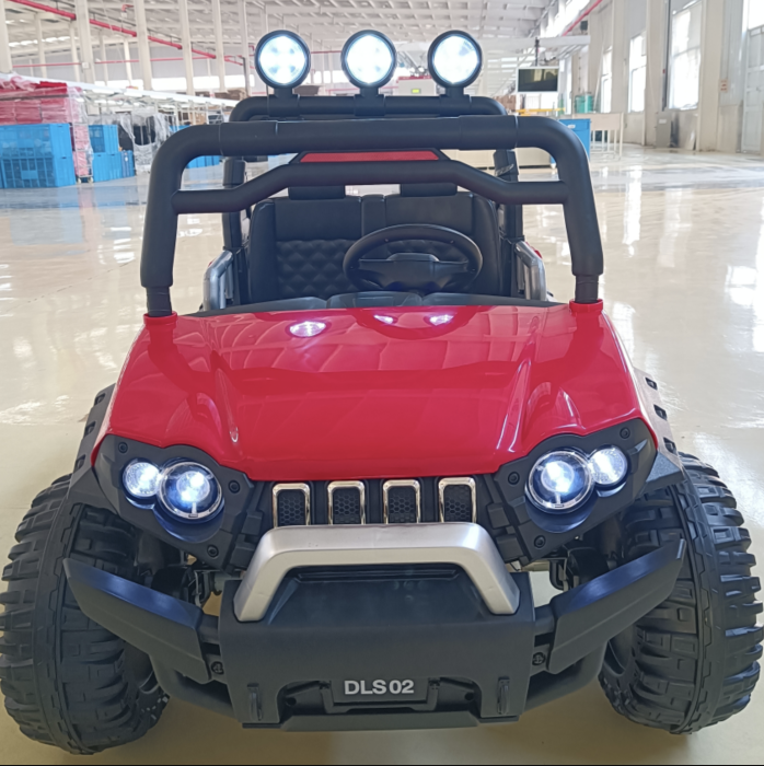 Masinuta Electrica Copii Tip UTV 2 Locuri 4x4 DLS02 Roti EVA Baterie 12V 7Ah Rosu 2-9 Ani [4]