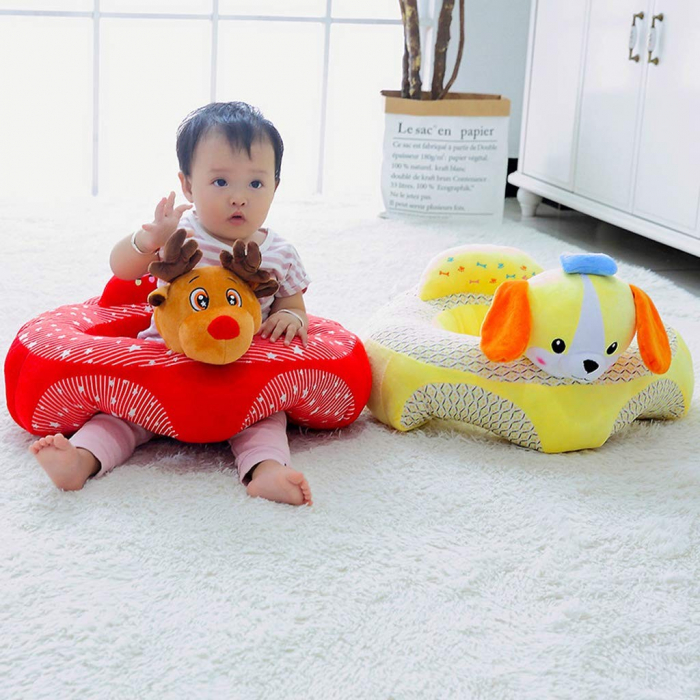 Fotoliu Baby Smile Animalute Invat Sa Stau In Fundulet 45 cm, Catelusul galben [5]