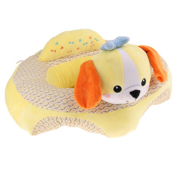 Fotoliu Baby Smile Animalute Invat Sa Stau In Fundulet 45 cm, Catelusul galben [3]