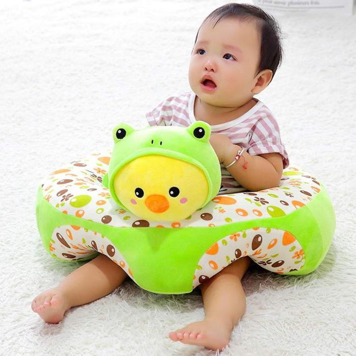 Fotoliu Baby Smile Animalute Invat Sa Stau In Fundulet 45 cm, Puisorul verde [2]