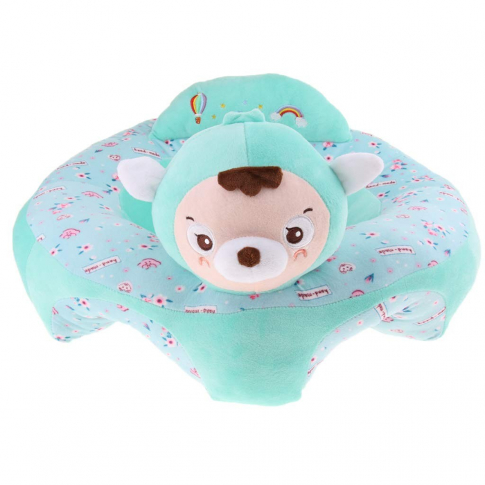 Fotoliu Baby Smile Animalute Invat Sa Stau In Fundulet 45 cm, Oita vernil [2]