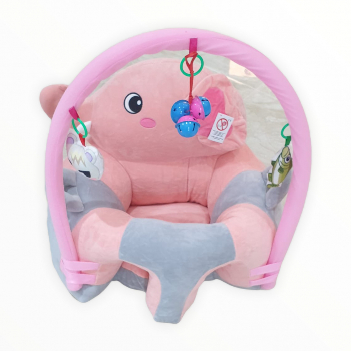 Fotoliu bebe cu arcada - elefantelul roz