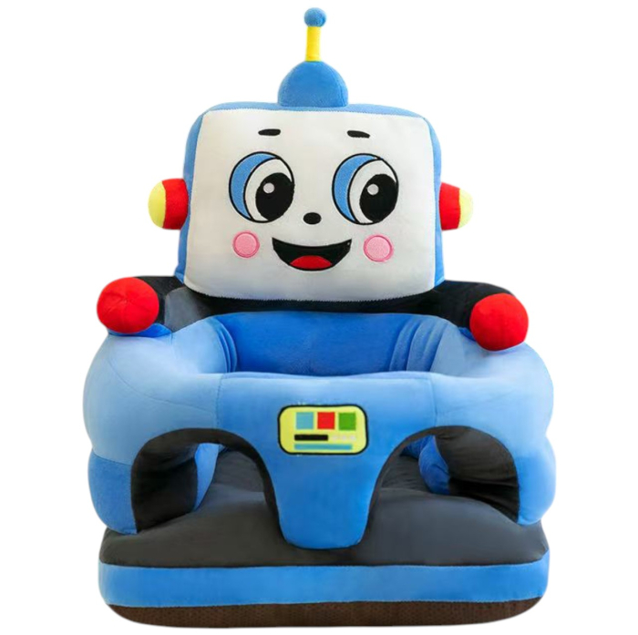 Fotoliu bebe cu spatar si suport de picioare - Robotelul albastru, din plus [1]