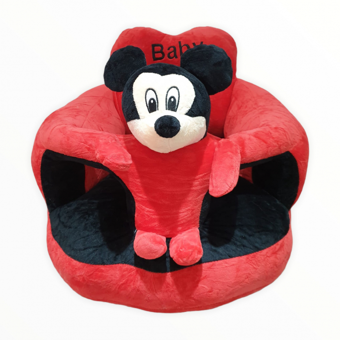 Fotoliu bebe cu spatar si suport de picioare - mickey mouse