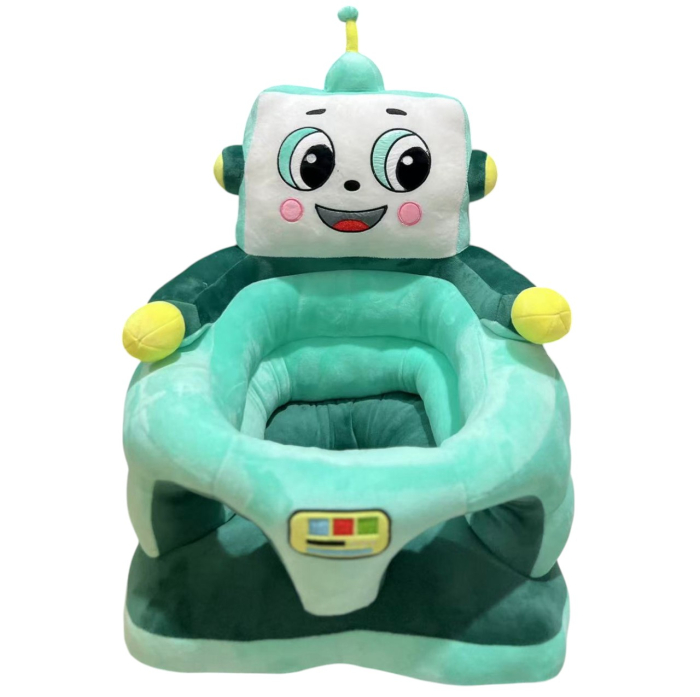 Fotoliu bebe cu spatar si suport de picioare - Robotelul verde, din plus [4]