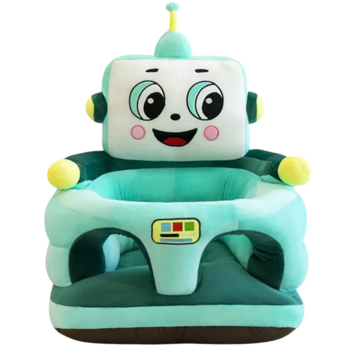Fotoliu bebe cu spatar si suport de picioare - Robotelul verde, din plus [1]