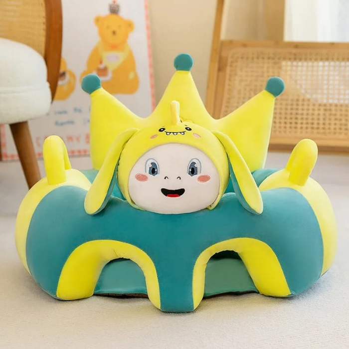 Fotoliu bebe cu spatar si suport de picioare Royal Crown Happy Dino Baby, verde [2]