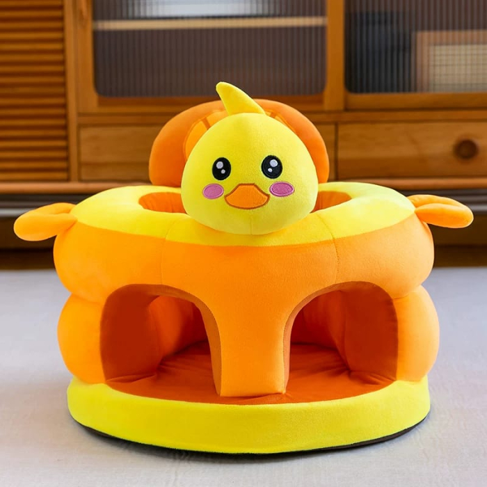 Fotoliu bebe cu spatar si suport de picioare - Ratusca Galbena Happy Day [2]