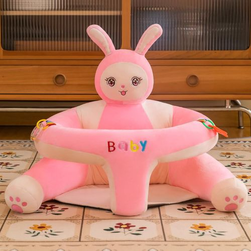 Fotoliu bebe din plus Baby Animale cu jucarii incluse, Iepuras Roz [2]