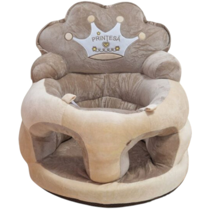 Fotoliu bebe din plus, cu sezut de burete - Printesa Crem [1]