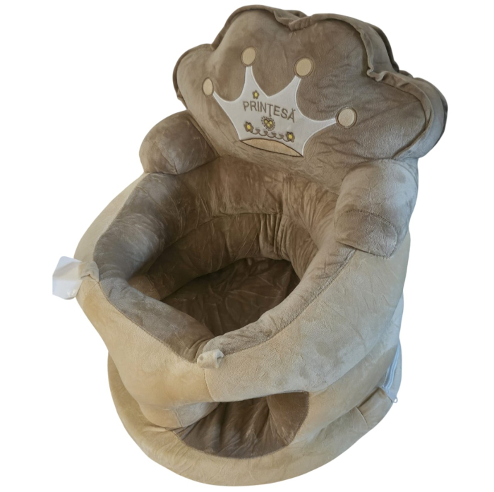 Fotoliu bebe din plus, cu sezut de burete - Printesa Crem [3]