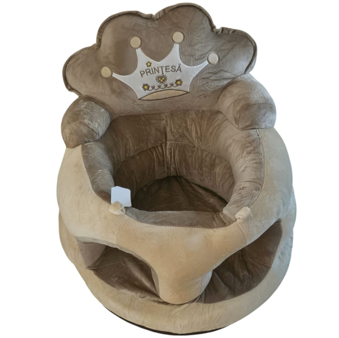 Fotoliu bebe din plus, cu sezut de burete - Printesa Crem [2]