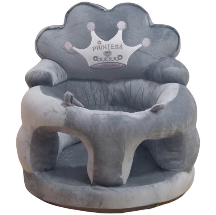 Fotoliu bebe din plus, cu sezut de burete - Printesa Gri [1]