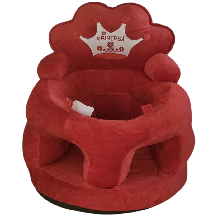 Fotoliu bebe din plus, cu sezut de burete - Printesa Rosu [1]