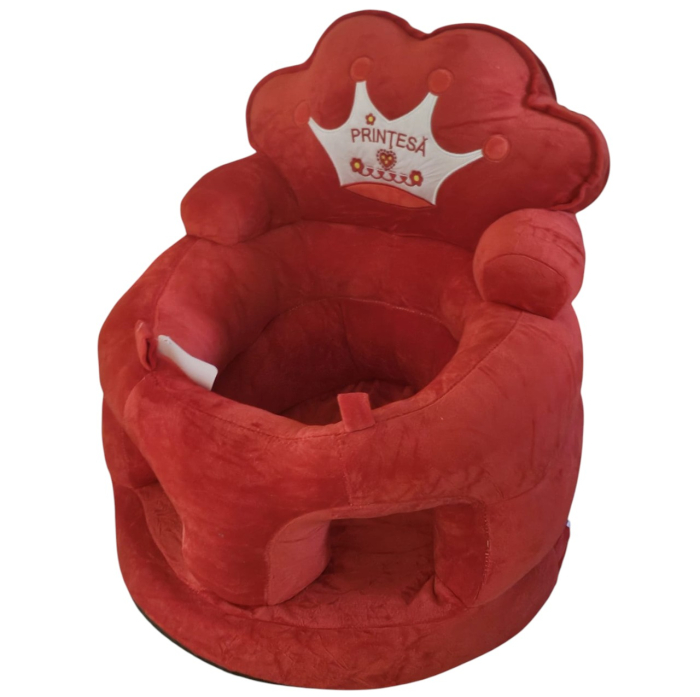 Fotoliu bebe din plus, cu sezut de burete - Printesa Rosu [2]