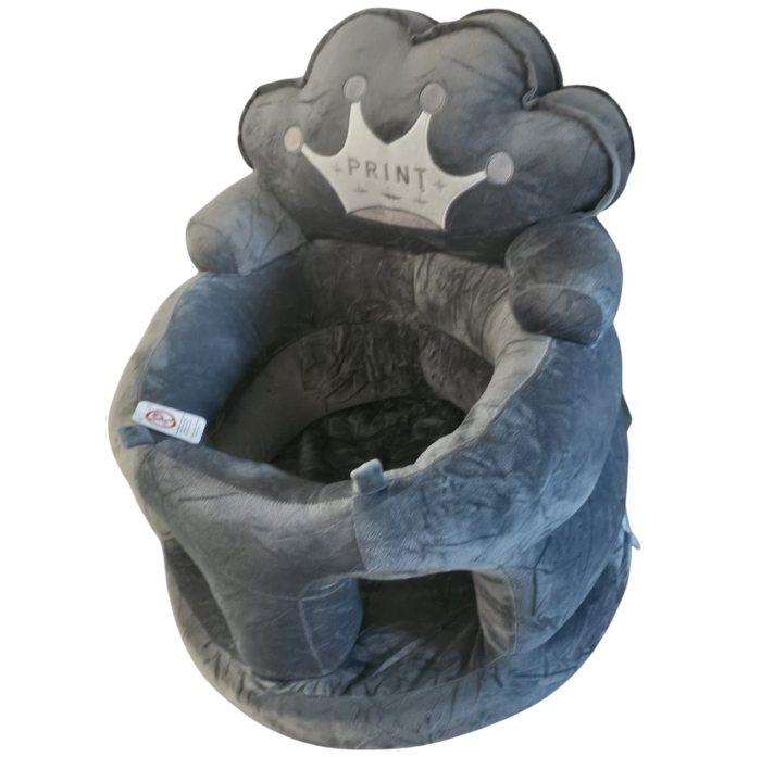 Fotoliu bebe din plus, cu sezut de burete - Printul Gri [3]