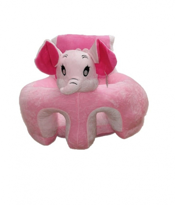 Fotoliu bebe cu perna pe sezut si cu spatar - Elefant roz [1]