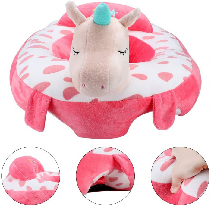 Fotoliu Bebe Unicorn invat sa stau in fundulet, 45 cm, din plus [5]