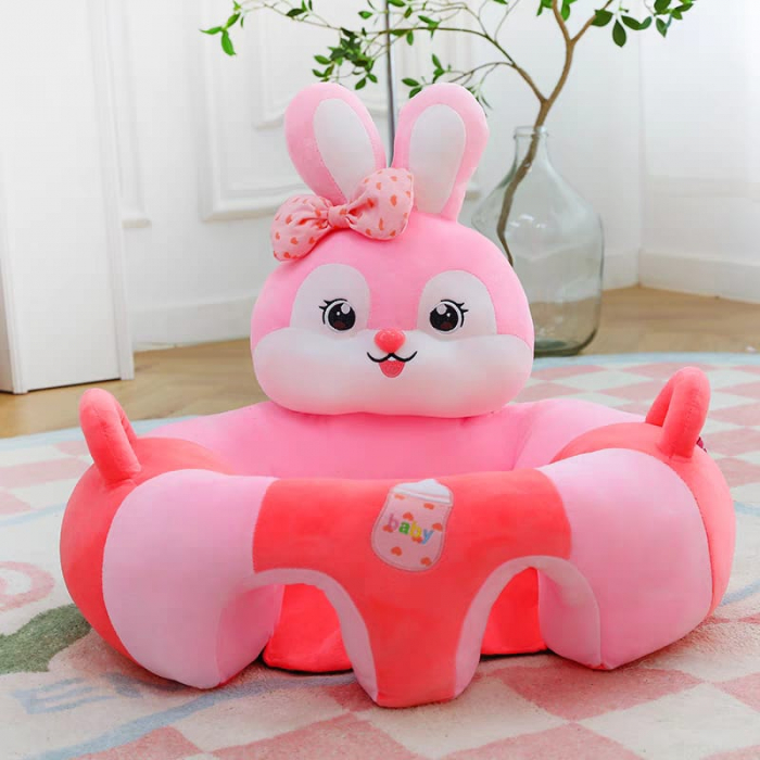 Fotoliu bebelusi cu spatar si suport picioare Iepurasul roz [4]