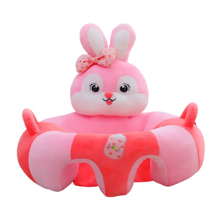 Fotoliu bebelusi cu spatar si suport picioare Iepurasul roz [3]