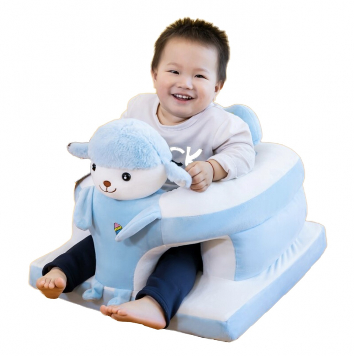 Fotoliu de sustinere bebe, din plus, cu placa de burete - Oita bleu [3]