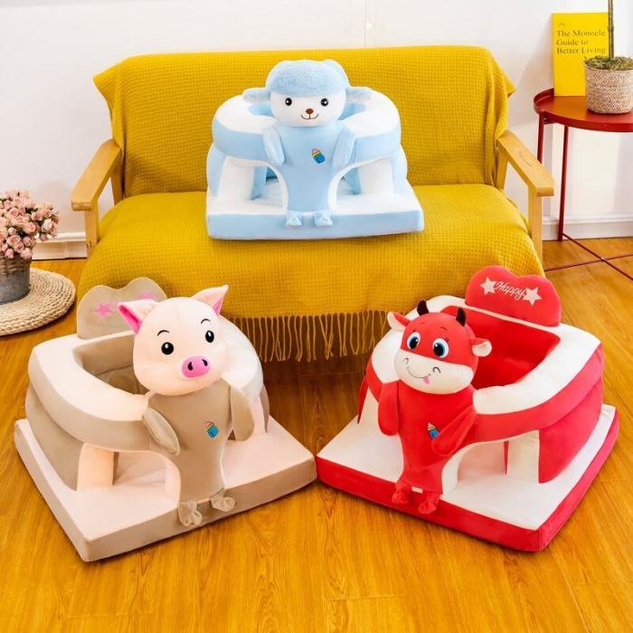 Fotoliu de sustinere bebe, din plus, cu placa de burete - Oita bleu [5]