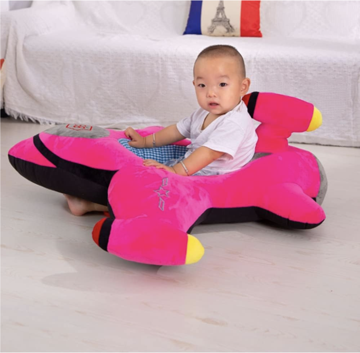 Fotoliu din plus pentru sustinere bebelusi - Avionul roz [2]