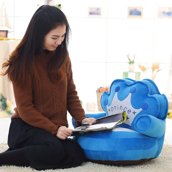 Fotoliu Din Plus Tronul Printului - Albastru [2]