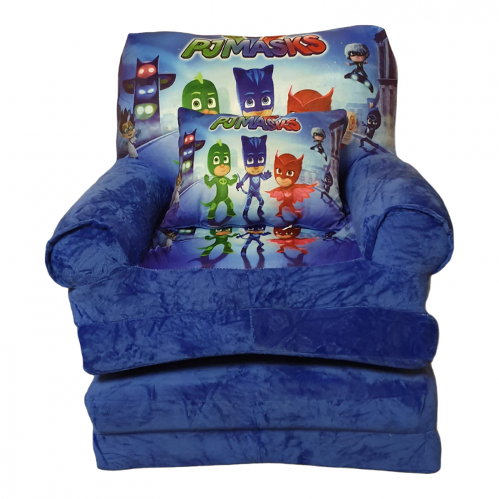 Fotoliu si perna Eroi in Pijamale, cu 4 placi, Extensibil la 150 cm [3]