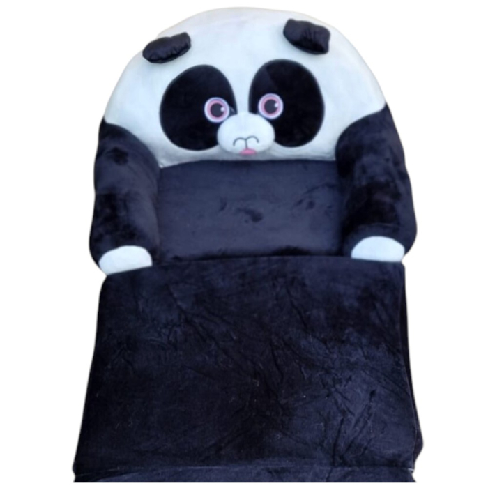 Fotoliu Extensibil din plus si 2 placi burete Ursuletul Panda Negru cu Alb [2]