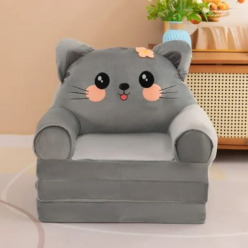 Fotoliu Extensibil din plus si 2 placi burete Pisicuta Gri inchis [3]