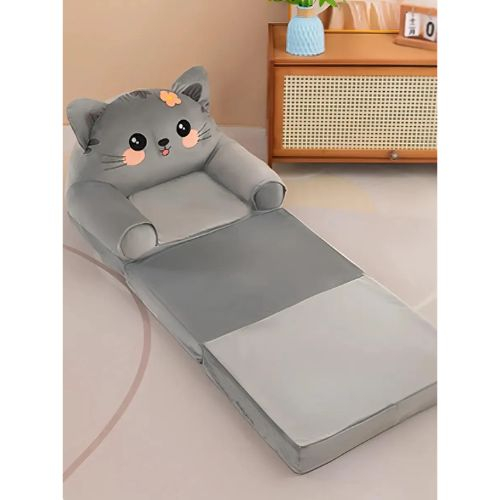 Fotoliu Extensibil din plus si 3 placi burete Pisicuta Gri inchis [4]