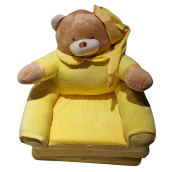 Fotoliu Extensibil din plus si 3 placi burete Ursusletul Somnoros cu fes, galben [2]