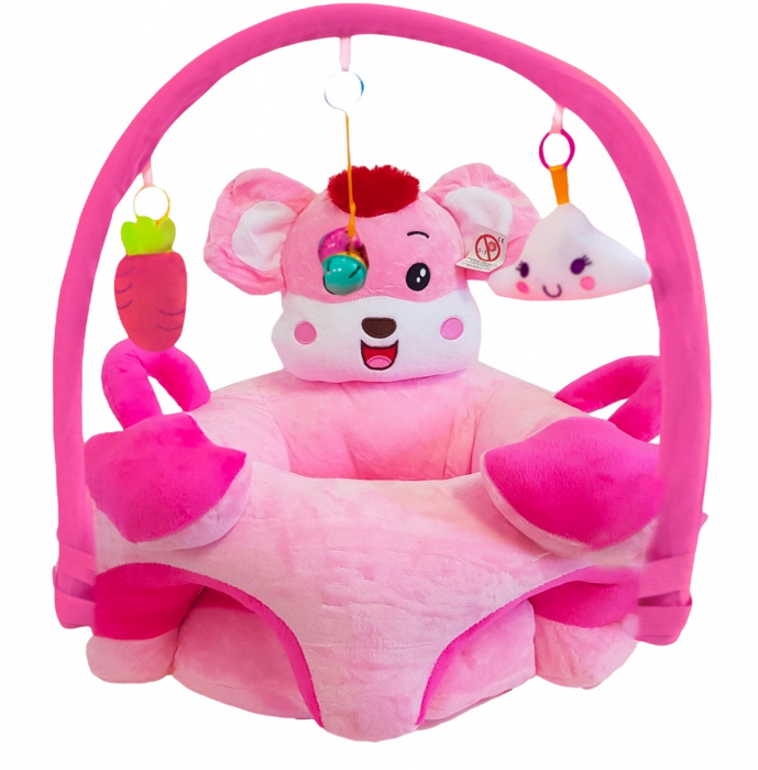 Fotoliu Felicity cu arcada si manere laterale - Soricel Roz [2]