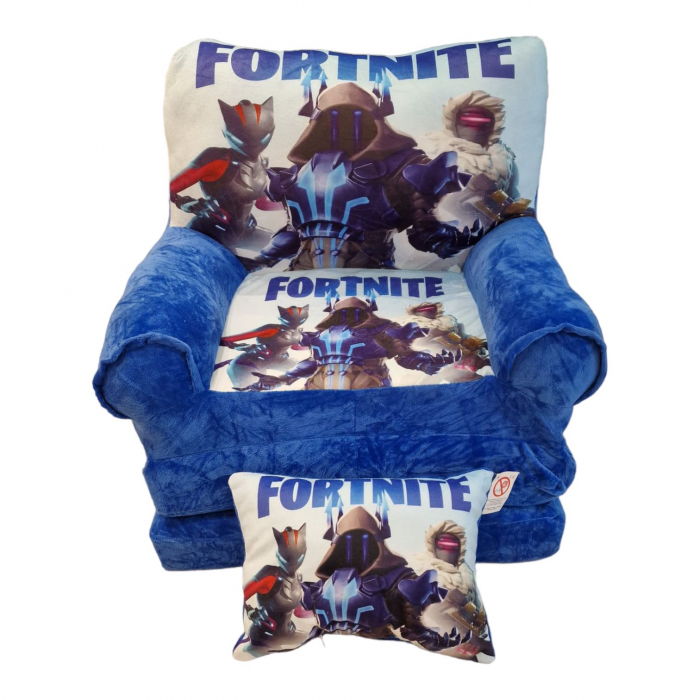 Fotoliu Fortnite cu imprimeu cu 3 placi, Extensibil la 115 cm [4]