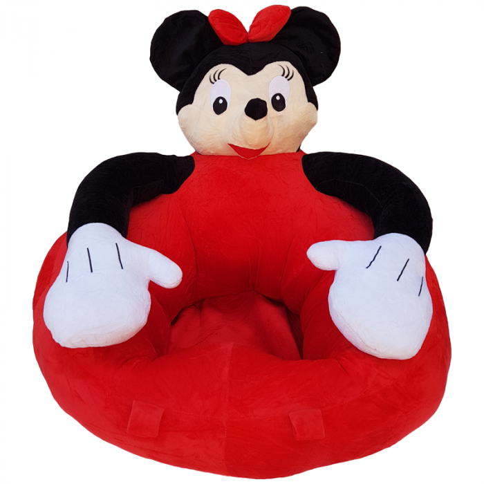 Fotoliu Gigant Minnie Mouse invat sa stau in fundulet, rosu [1]