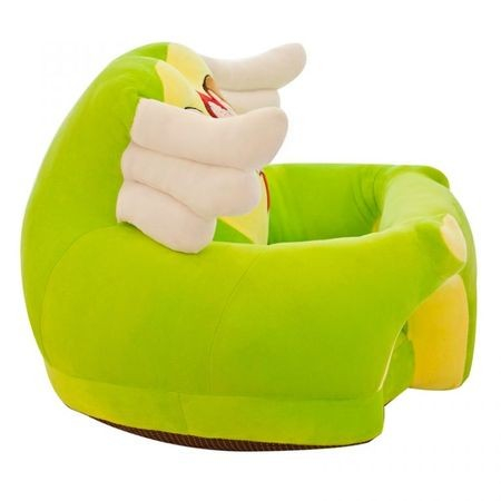 Fotoliu pentru bebe din plus cu spatar si suport de picioare - Ingeras verde [6]