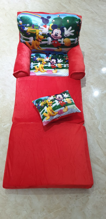 Fotoliu si perna Clubul lui Mickey Mouse, cu 3 placi, Extensibil la 115 cm [5]