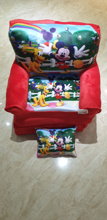 Fotoliu si perna Clubul lui Mickey Mouse, cu 4 placi, Extensibil la 150 cm [5]
