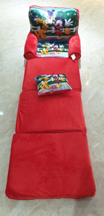 Fotoliu si perna Clubul lui Mickey Mouse, cu 4 placi, Extensibil la 150 cm [4]