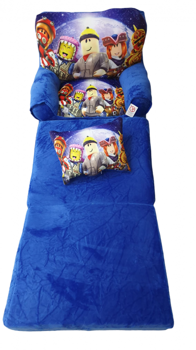 Fotoliu si perna Roblox, cu 3 placi, Extensibil la 115 cm [2]