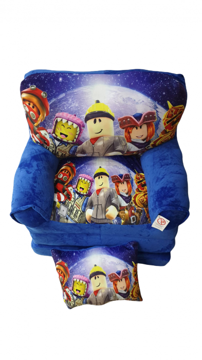 Fotoliu si perna Roblox, cu 3 placi, Extensibil la 115 cm [5]