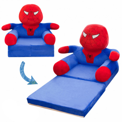 Fotoliu Spiderman 3D, cu 2 placi, Extensibil la 80 cm [3]