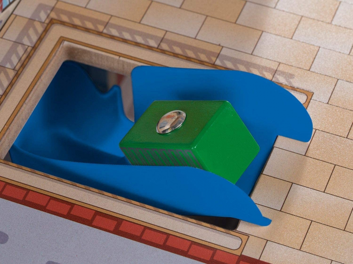 Gara de trenuri Jumbo Deluxe cu 3 etaje, cu circuit, heliport, spalatorie, din lemn [9]