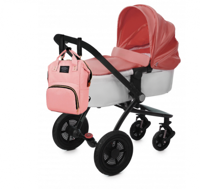 Geanta rucsac Living Share pentru mamicile de bebelusi, roz [7]