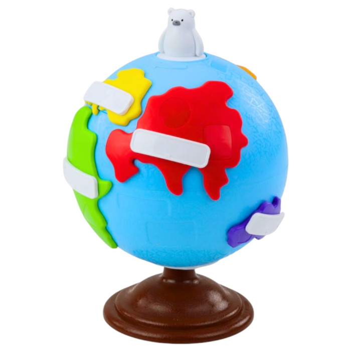 Glob interactiv educational Baby cu puzzle continente, jucarie copii 18 luni+ [2]