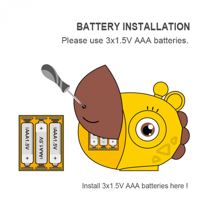 Joc educativ, girafa, cititor de carduri cu lumina, 60 carduri [3]