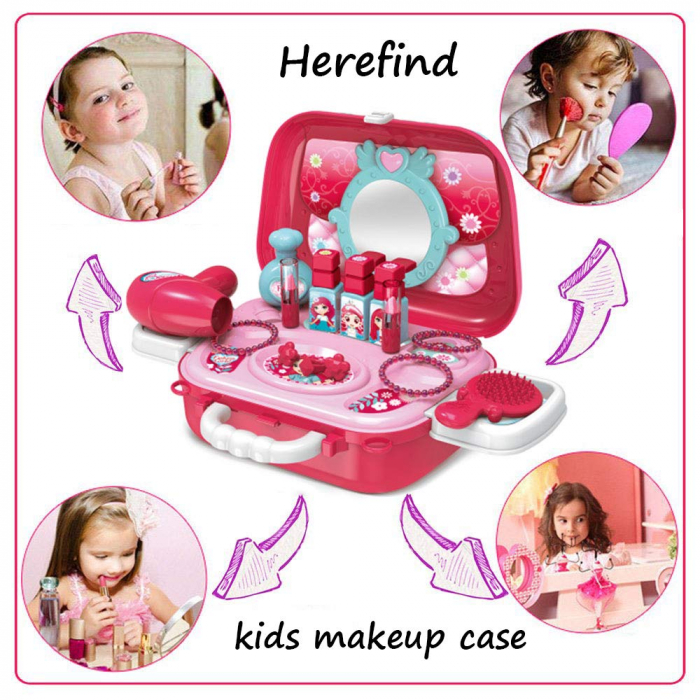 Set de beauty cu diverse accesorii, geanta infrumusetare, tip Montessori [4]