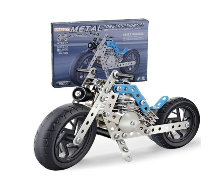 Joc constructii din metal 283 piese - masina de teren decapotabila verde, 8 ani+ [2]