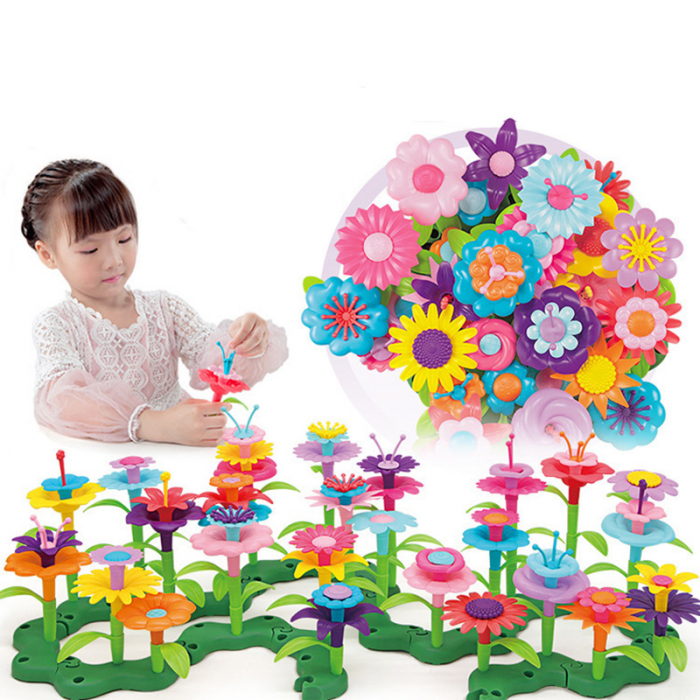 Joc creativ de construit STEM Gradina cu Flori, 93 piese [8]